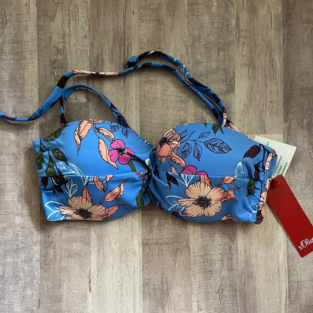 NWT Lascana 32C Bandeau Bikini Top
